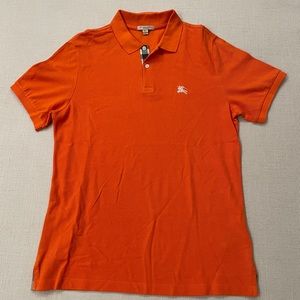 Burberry Brit Orange Polo Shirt Size L